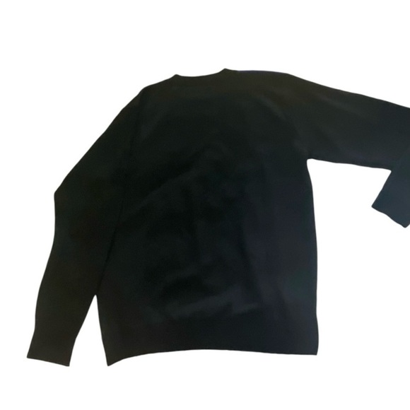 Men’s Ballantrae Edinburgh Retro Blue/Black Color-block Crew Neck Sweater - Picture 4 of 5